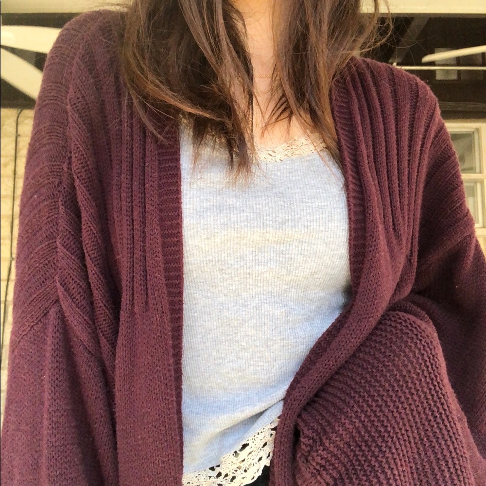 Comfy oversized sweater cardigan